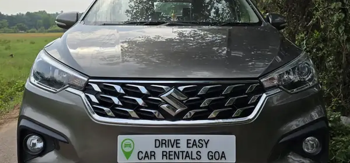 Maruti Ertiga 7 seater from the Drive Easy fleet for a family trip in Goa