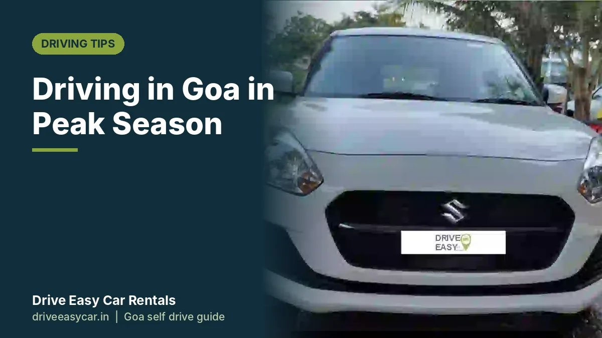 Drive Easy self drive Swift in Goa, ready for a peak season trip